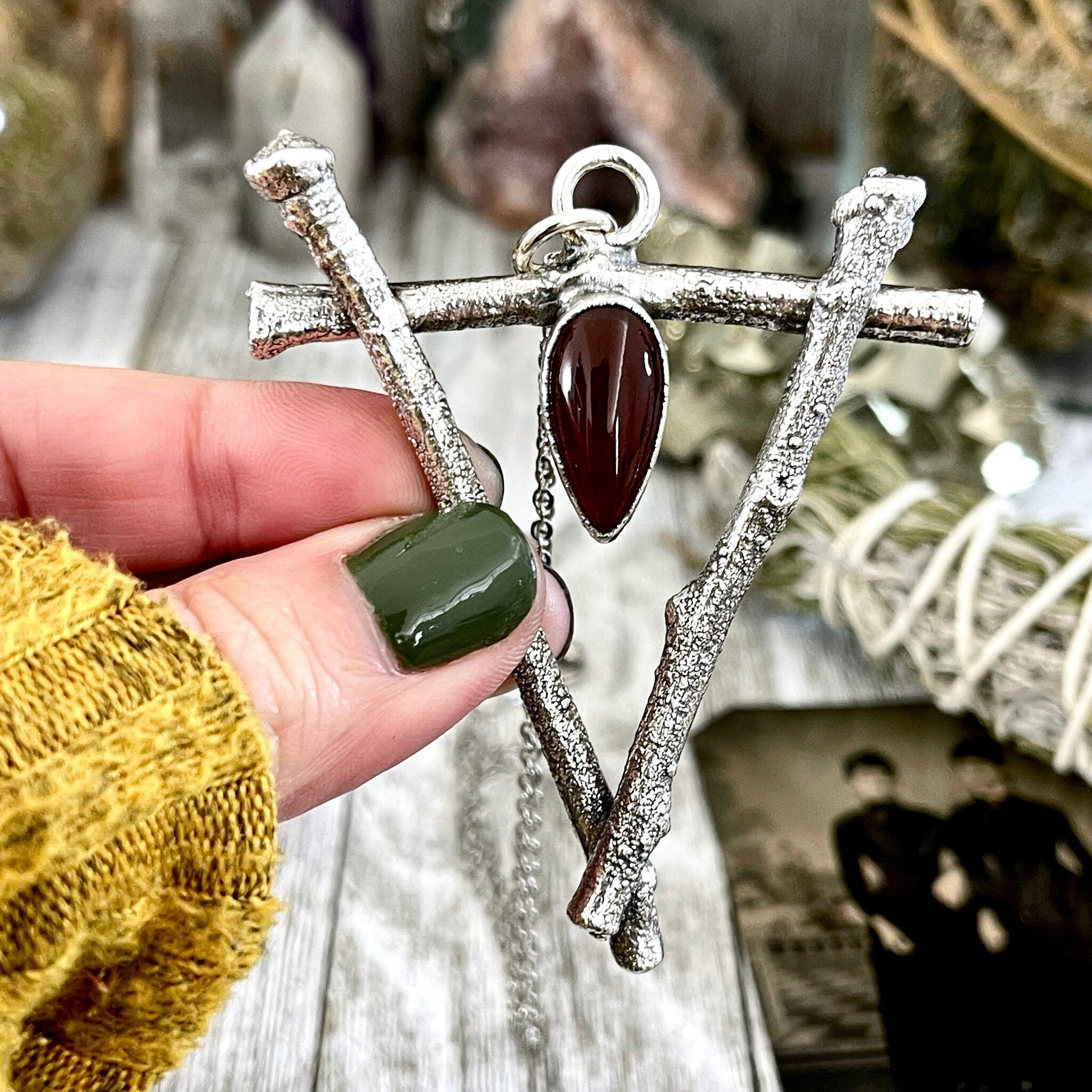 Raw Carnelian Necklace – Indigo Lizard Jewelry